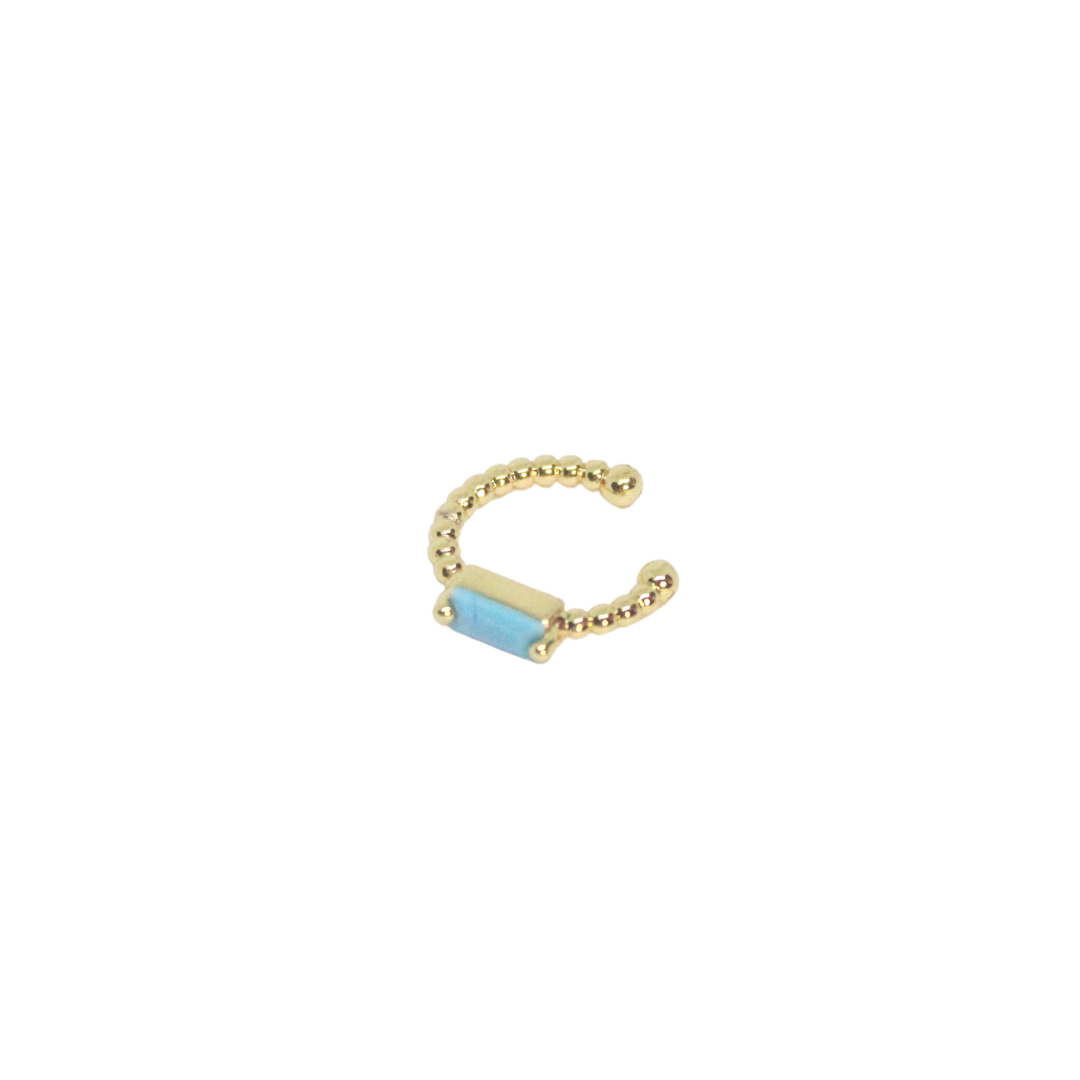 Ear cuff turquesa