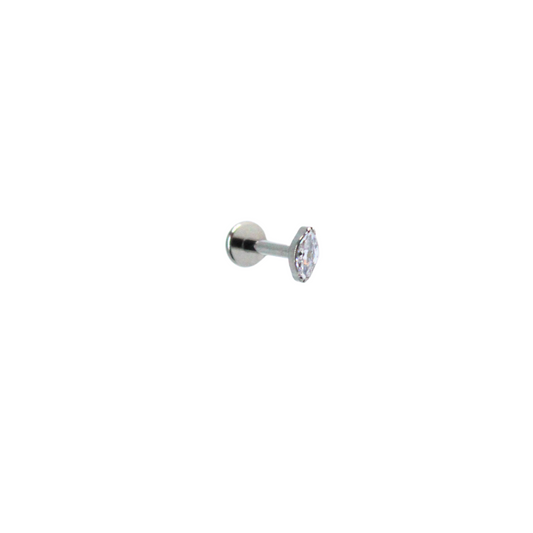 Piercing Titanio Plateado Marquis