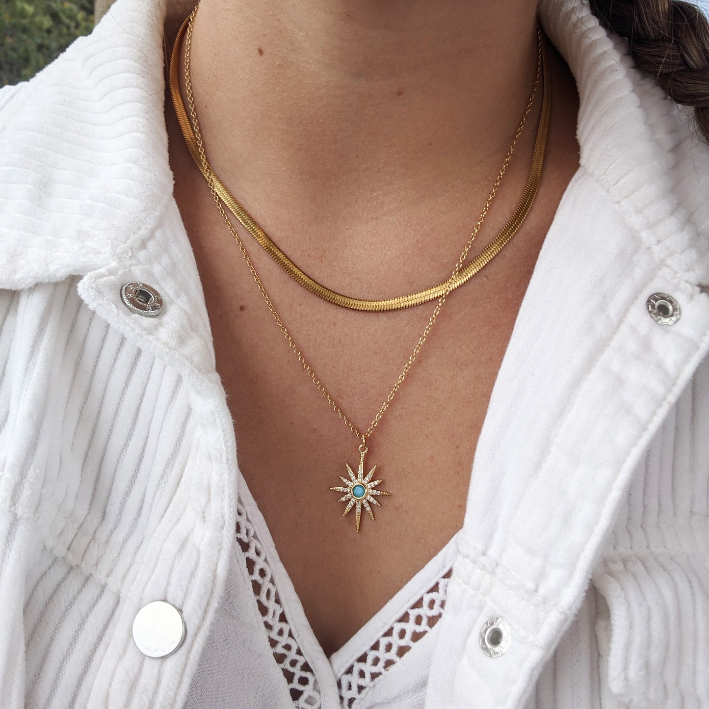 Collar Estrella Turquesa