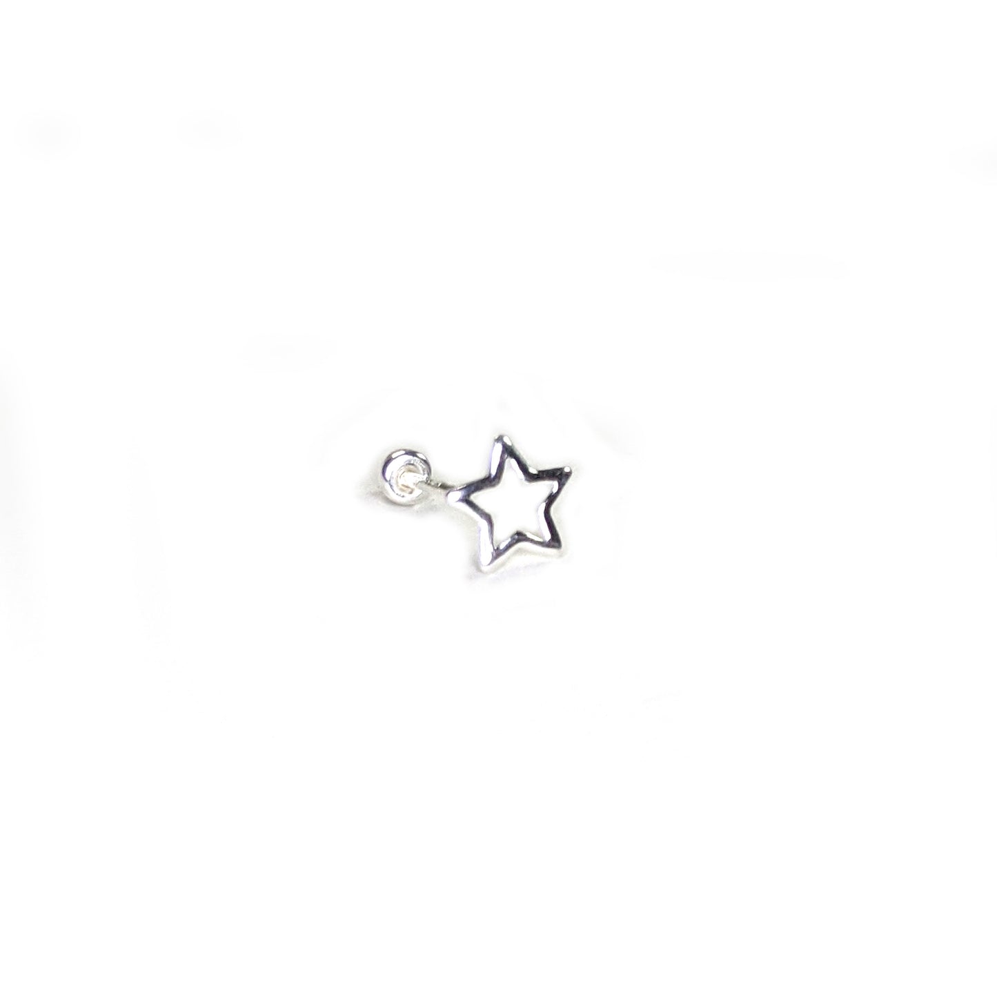 Estrella vacía plata 925