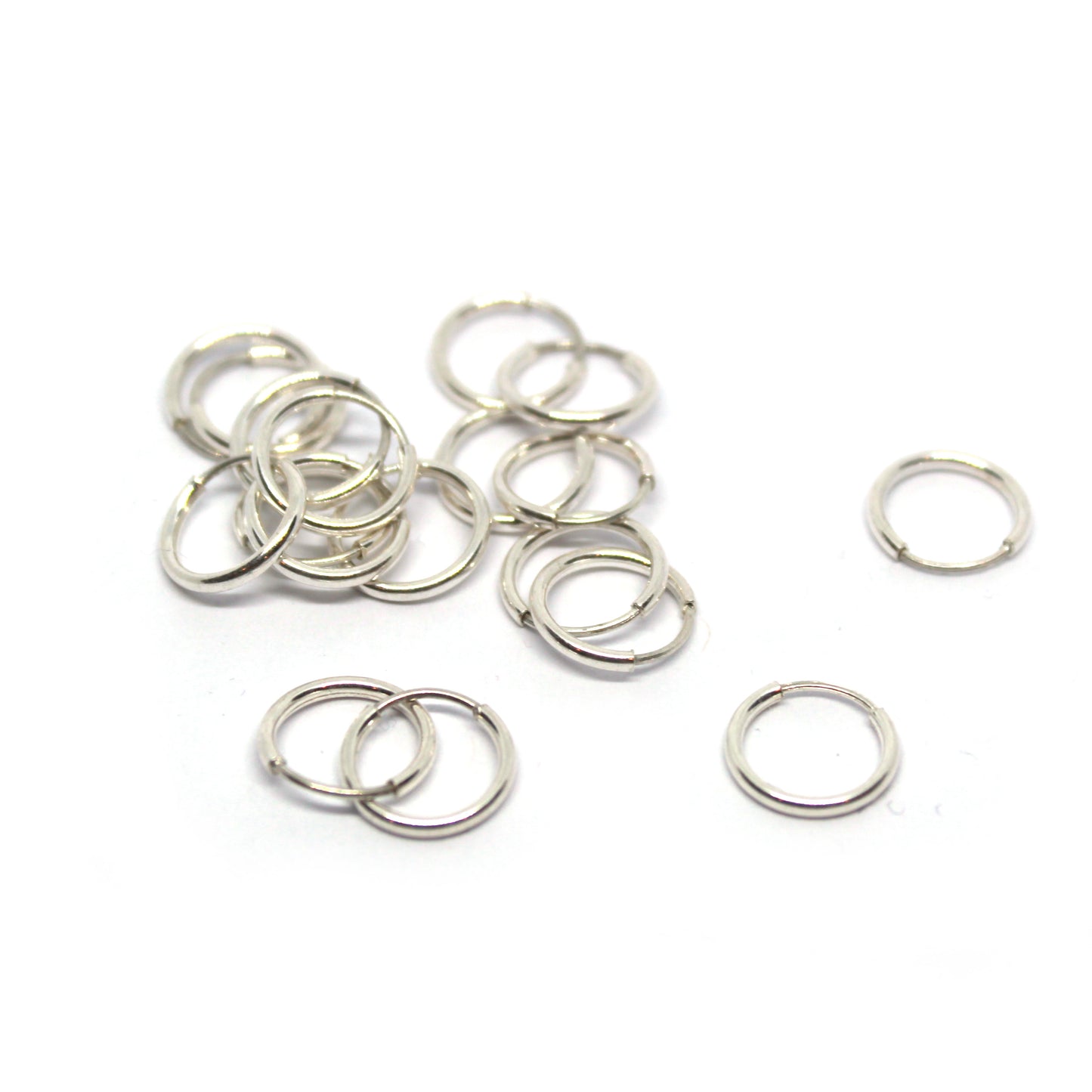 mini hoop plata 925