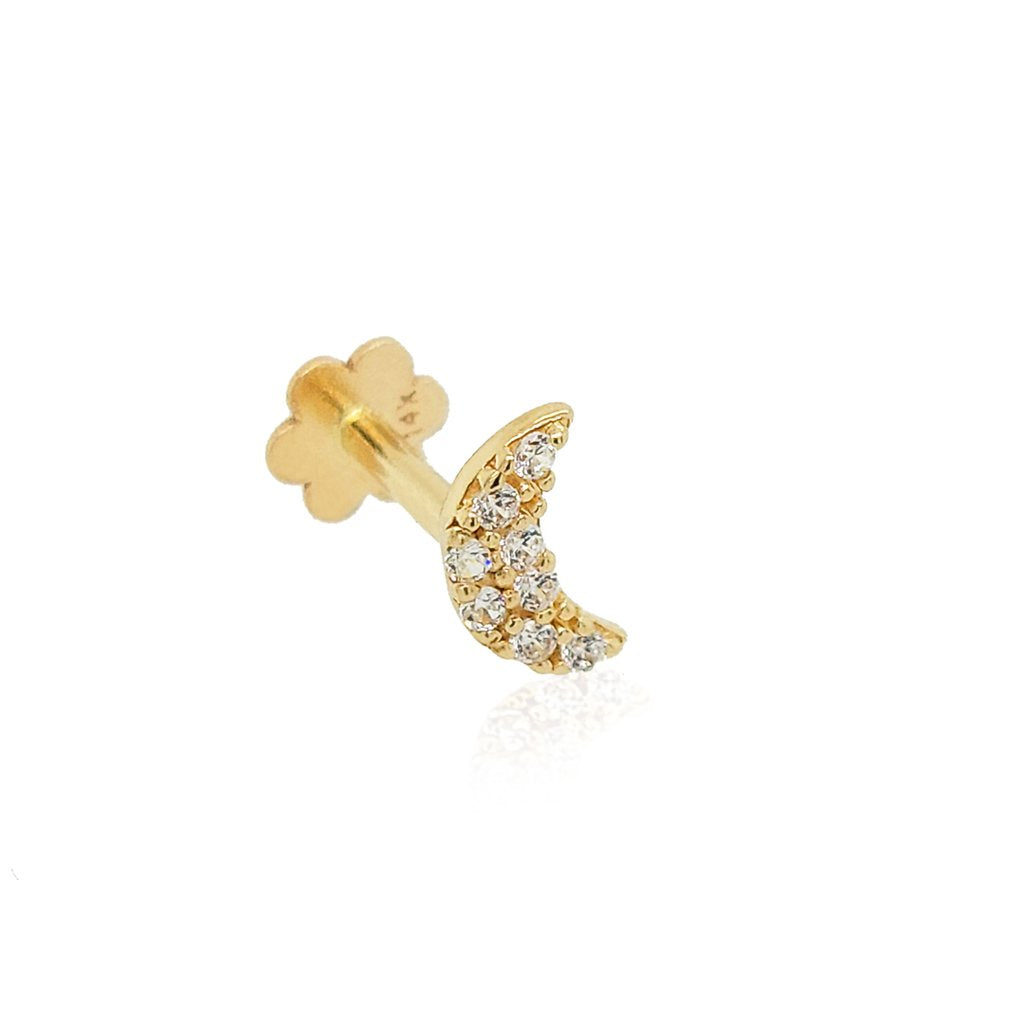Luna circonias 14k