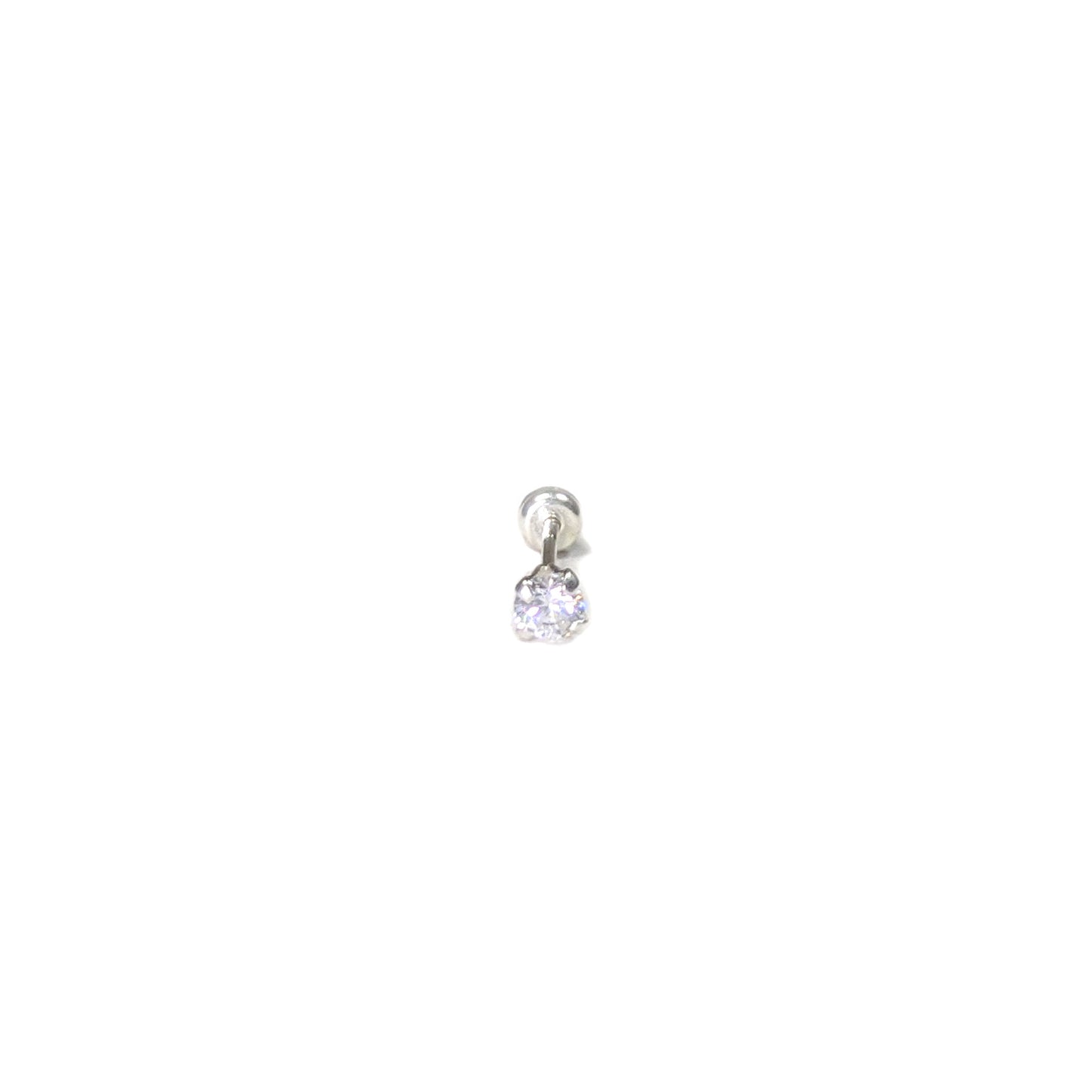 White stud plata 925