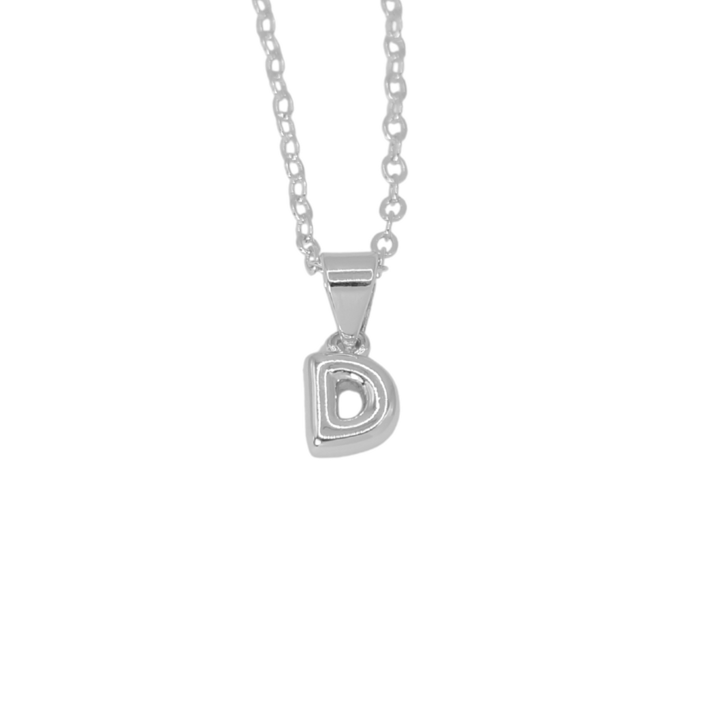 Collar Inicial Bold Plateado
