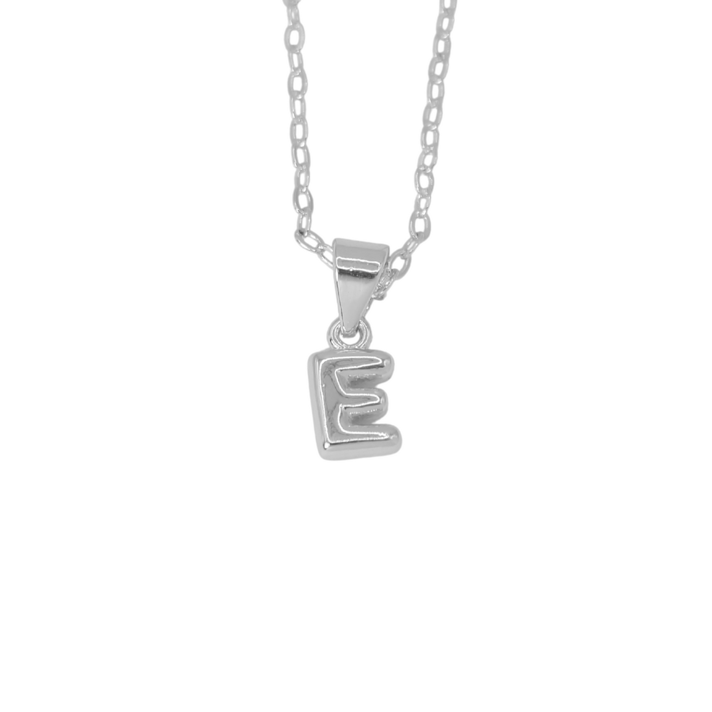 Collar Inicial Bold Plateado