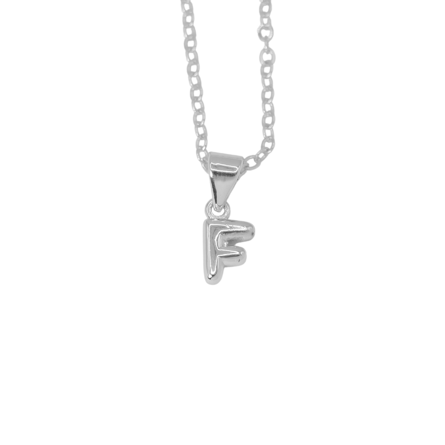 Collar Inicial Bold Plateado