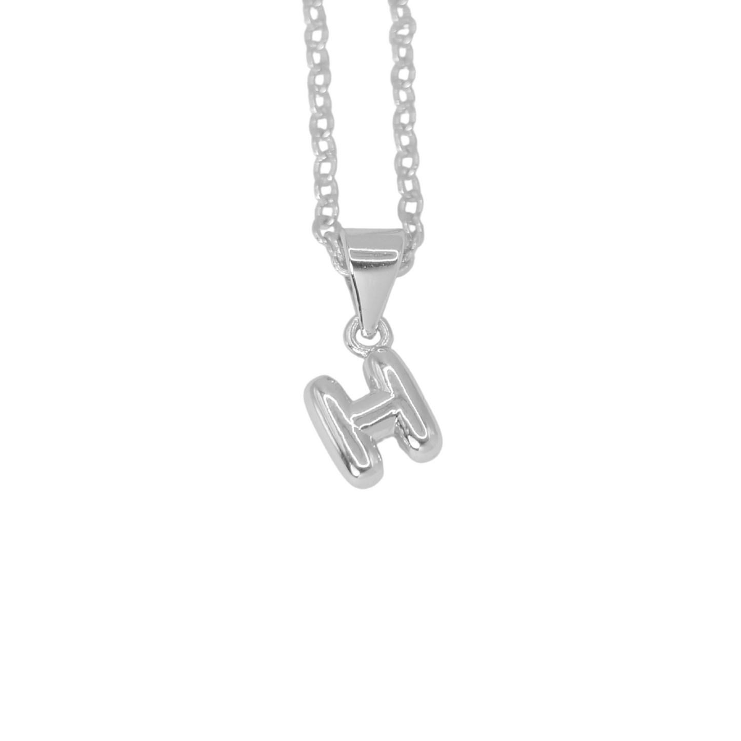 Collar Inicial Bold Plateado