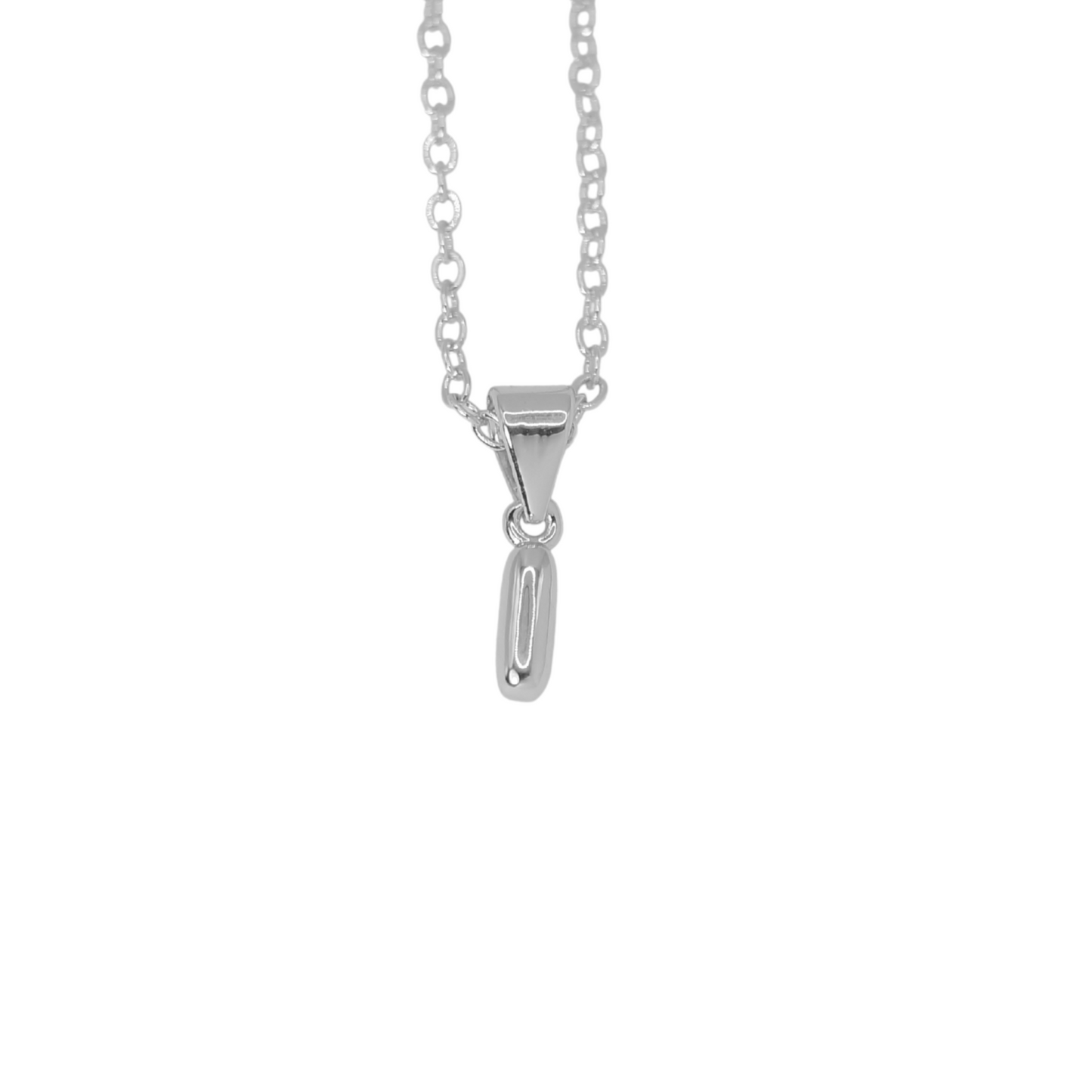 Collar Inicial Bold Plateado