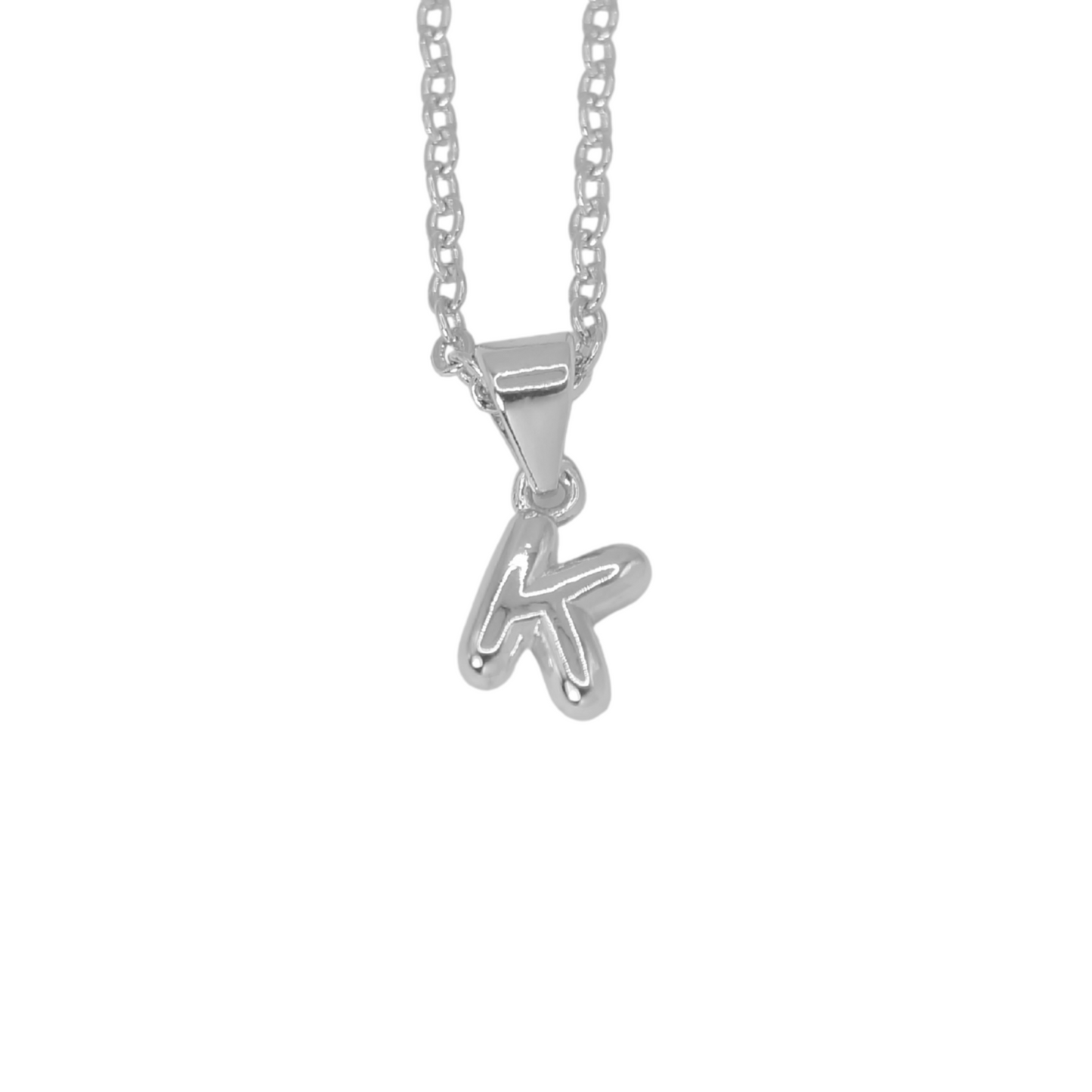 Collar Inicial Bold Plateado