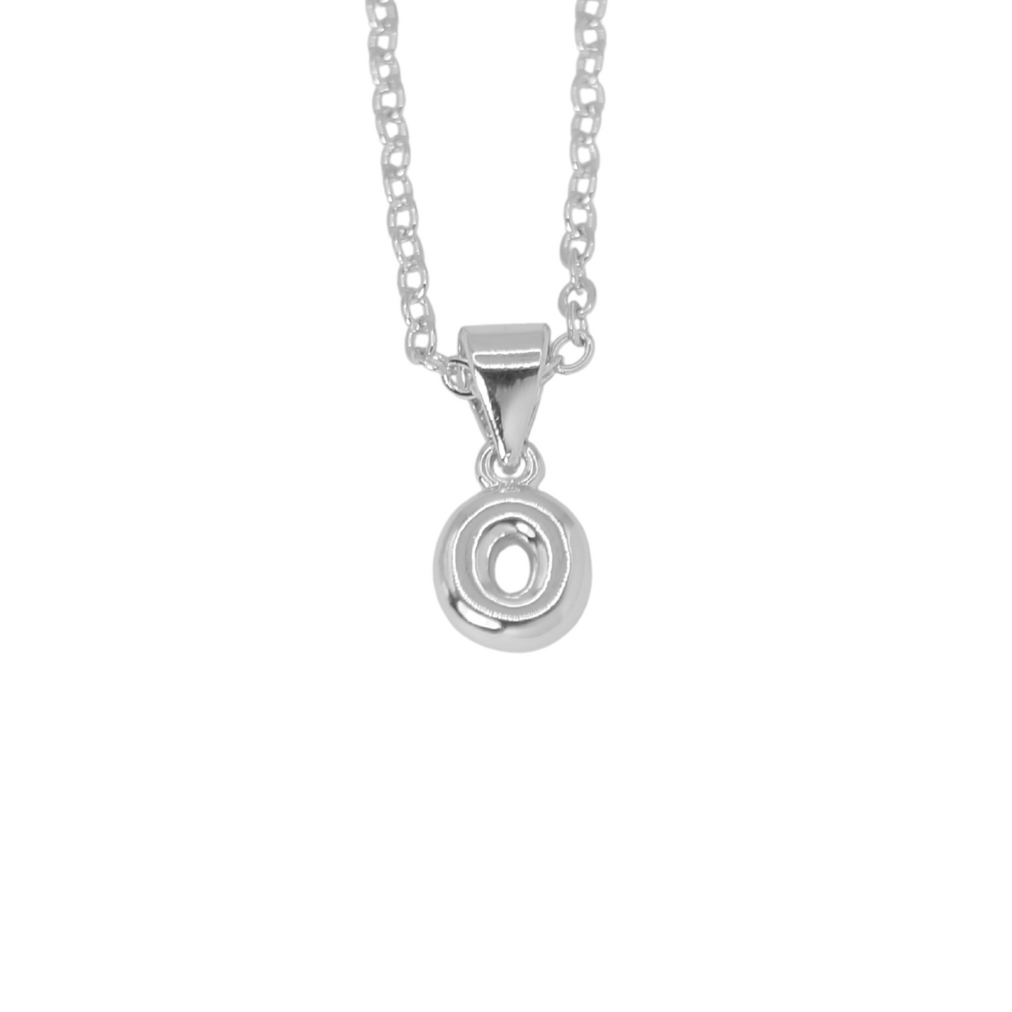 Collar Inicial Bold Plateado