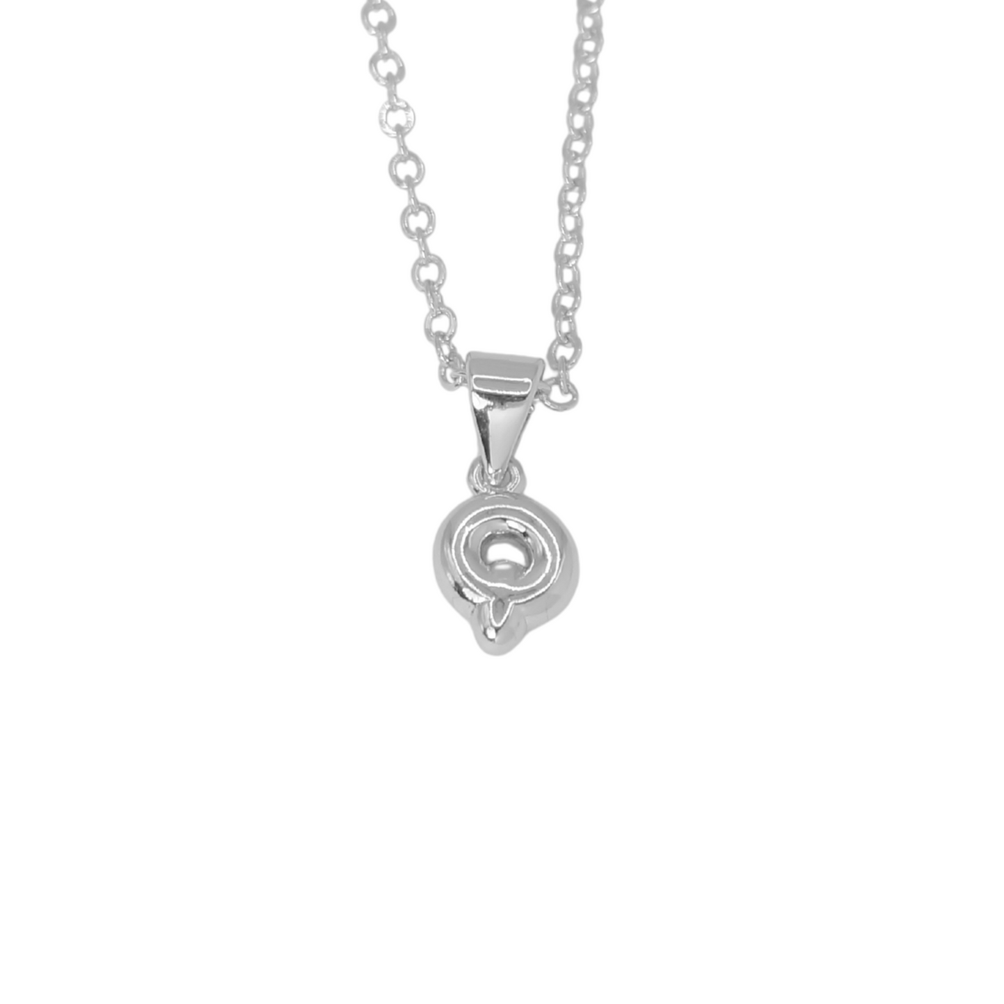 Collar Inicial Bold Plateado