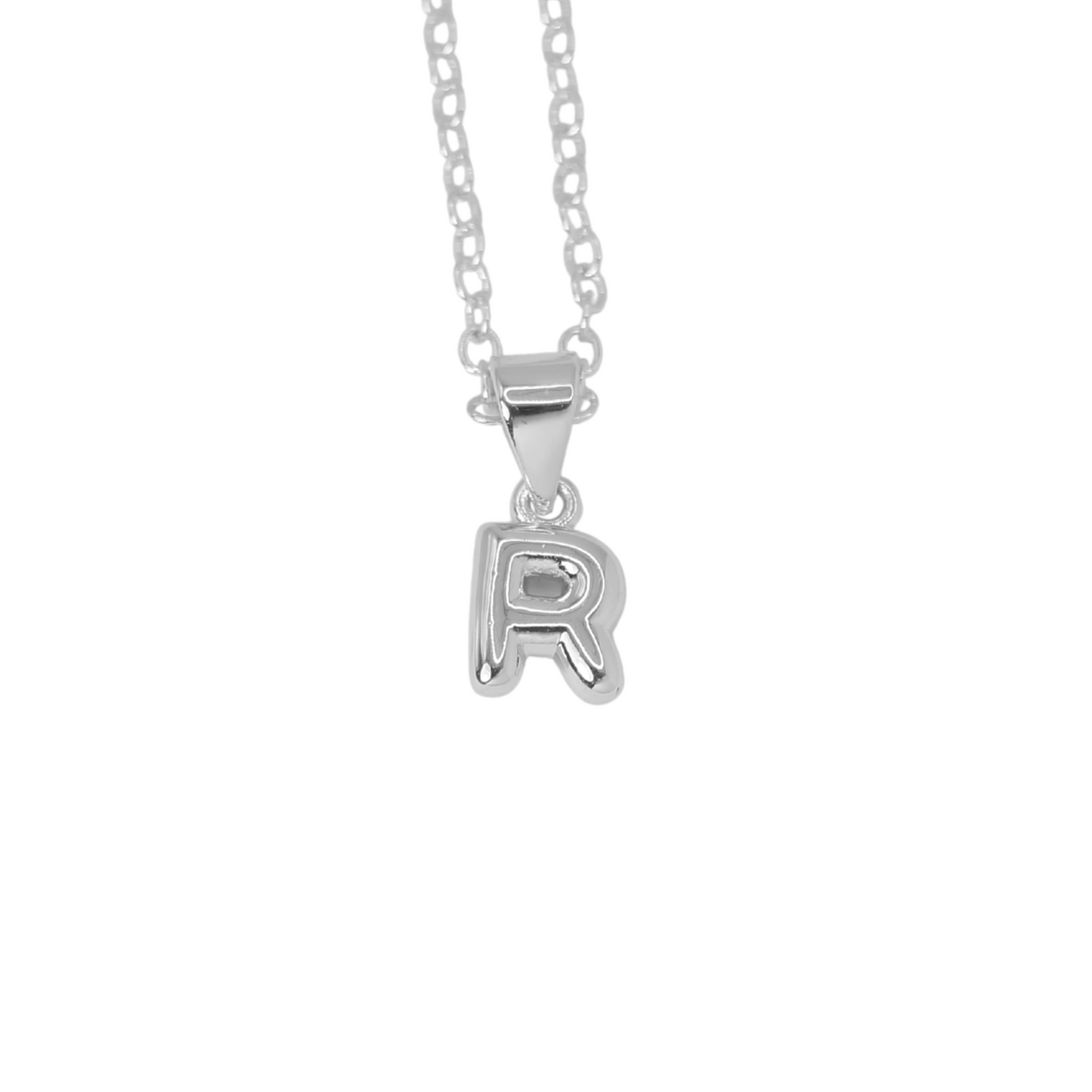 Collar Inicial Bold Plateado