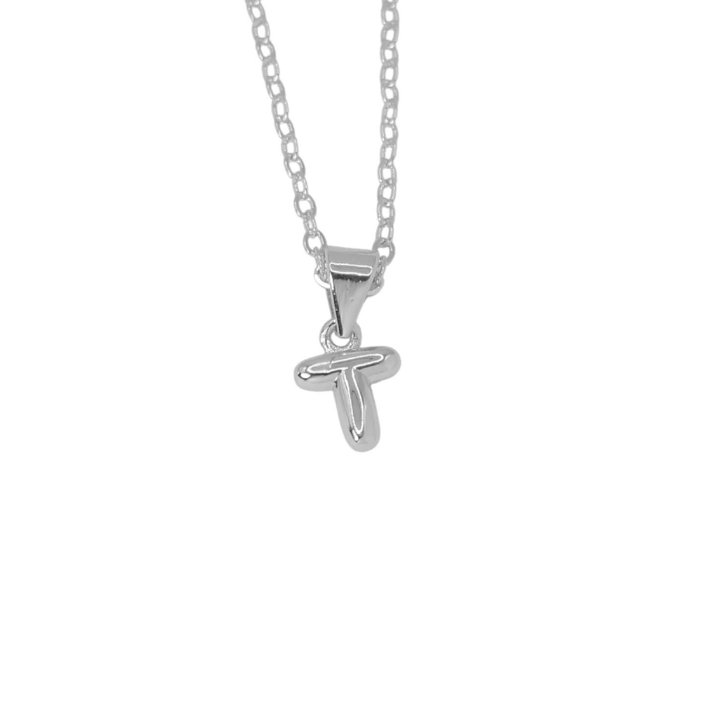 Collar Inicial Bold Plateado
