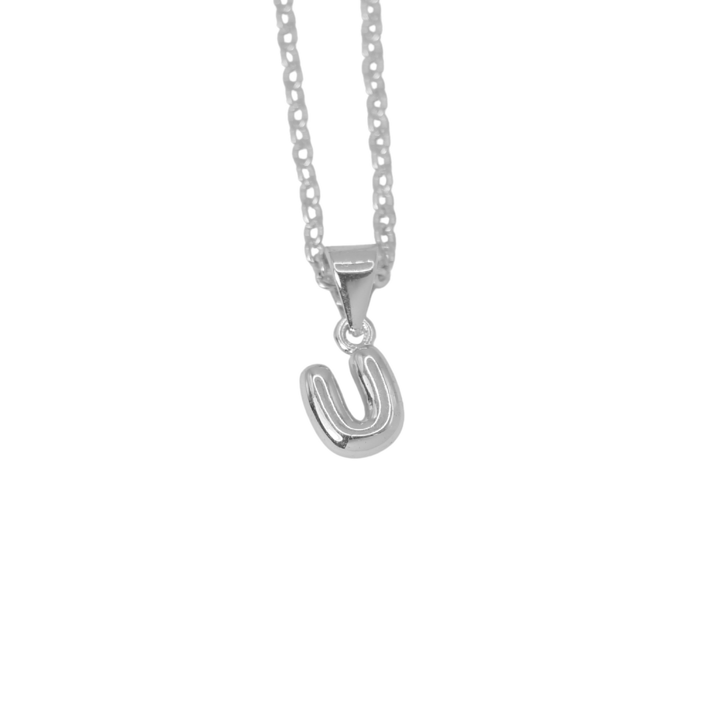 Collar Inicial Bold Plateado