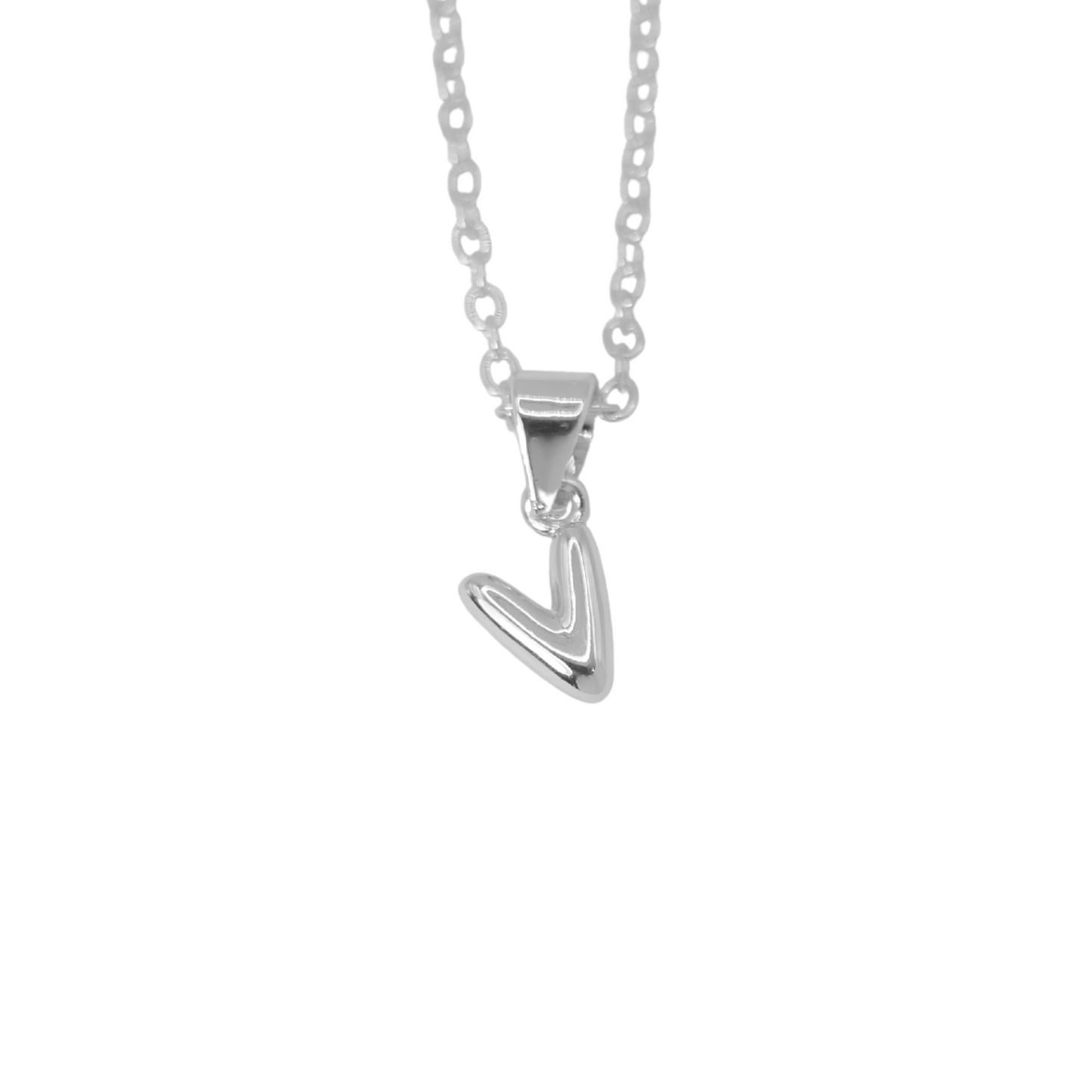 Collar Inicial Bold Plateado