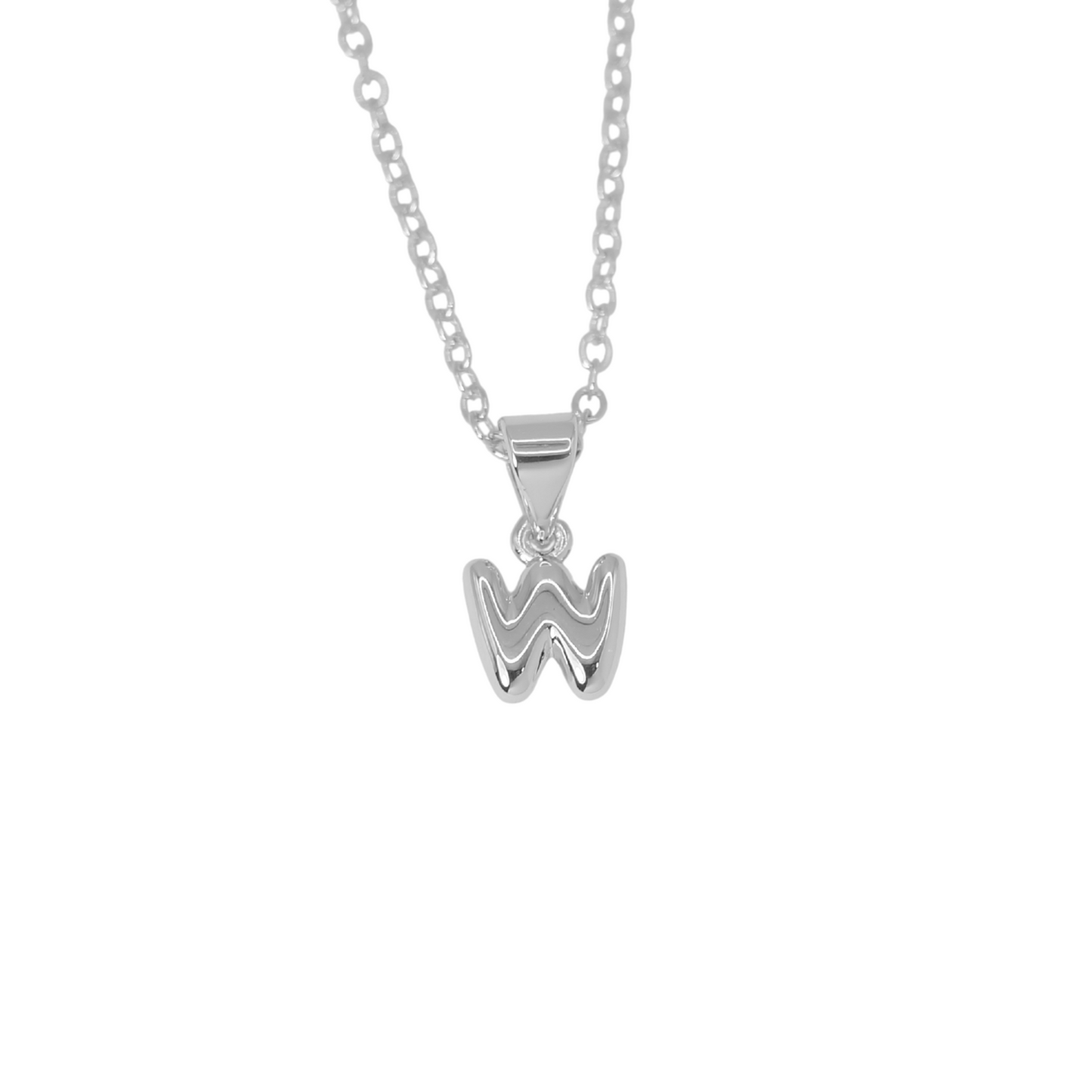 Collar Inicial Bold Plateado