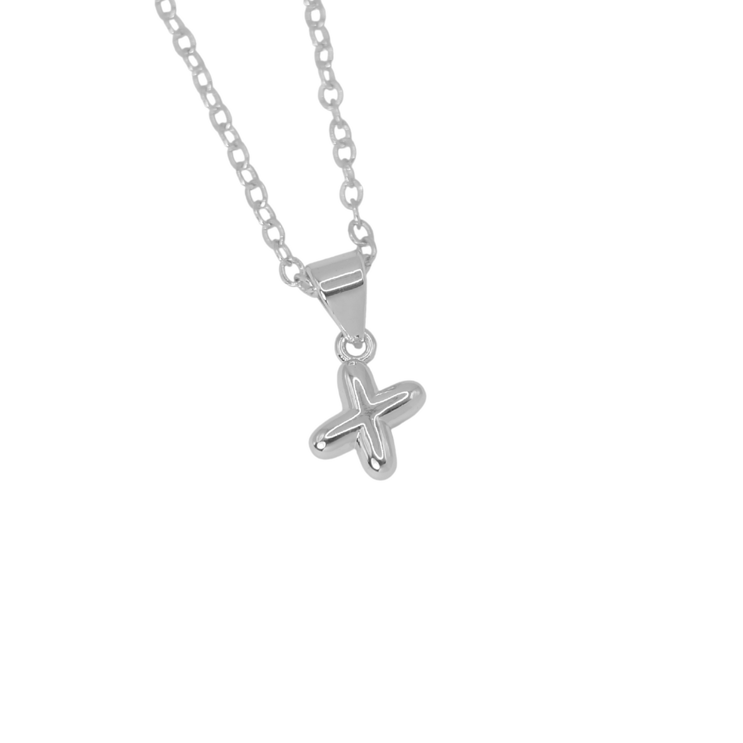 Collar Inicial Bold Plateado