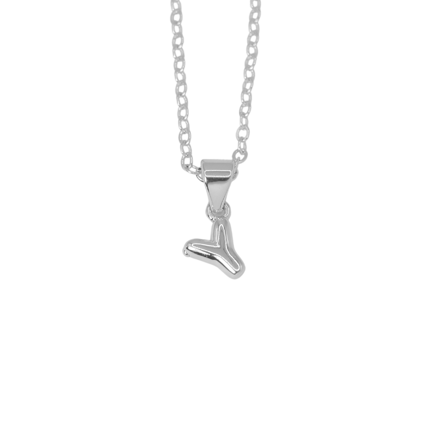 Collar Inicial Bold Plateado