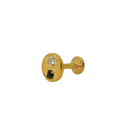 Piercing Titanio Dorado Yin Yang