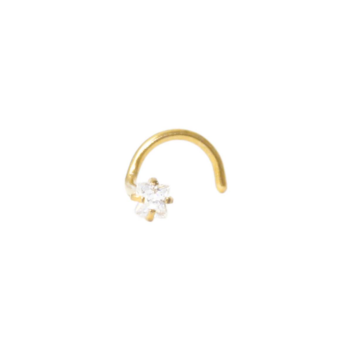 Tragus Dorado Circonia Cuadrado