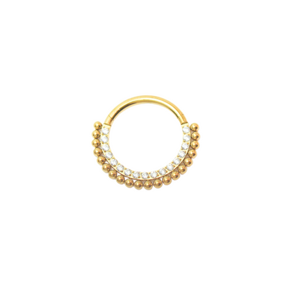 Piercing Titanio Dorado Queen