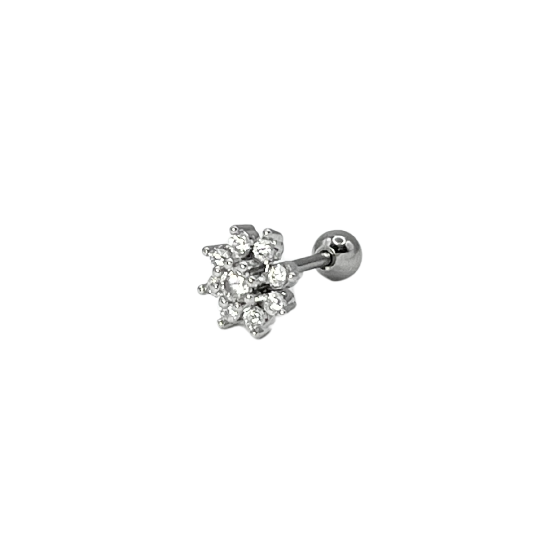 Piercing Acero Quirúrgico Plateado Margarita