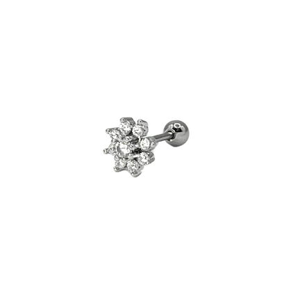 Piercing Acero Quirúrgico Plateado Margarita