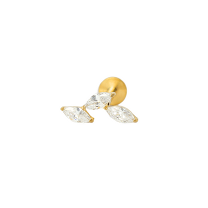 Piercing Titanio Dorado Shine