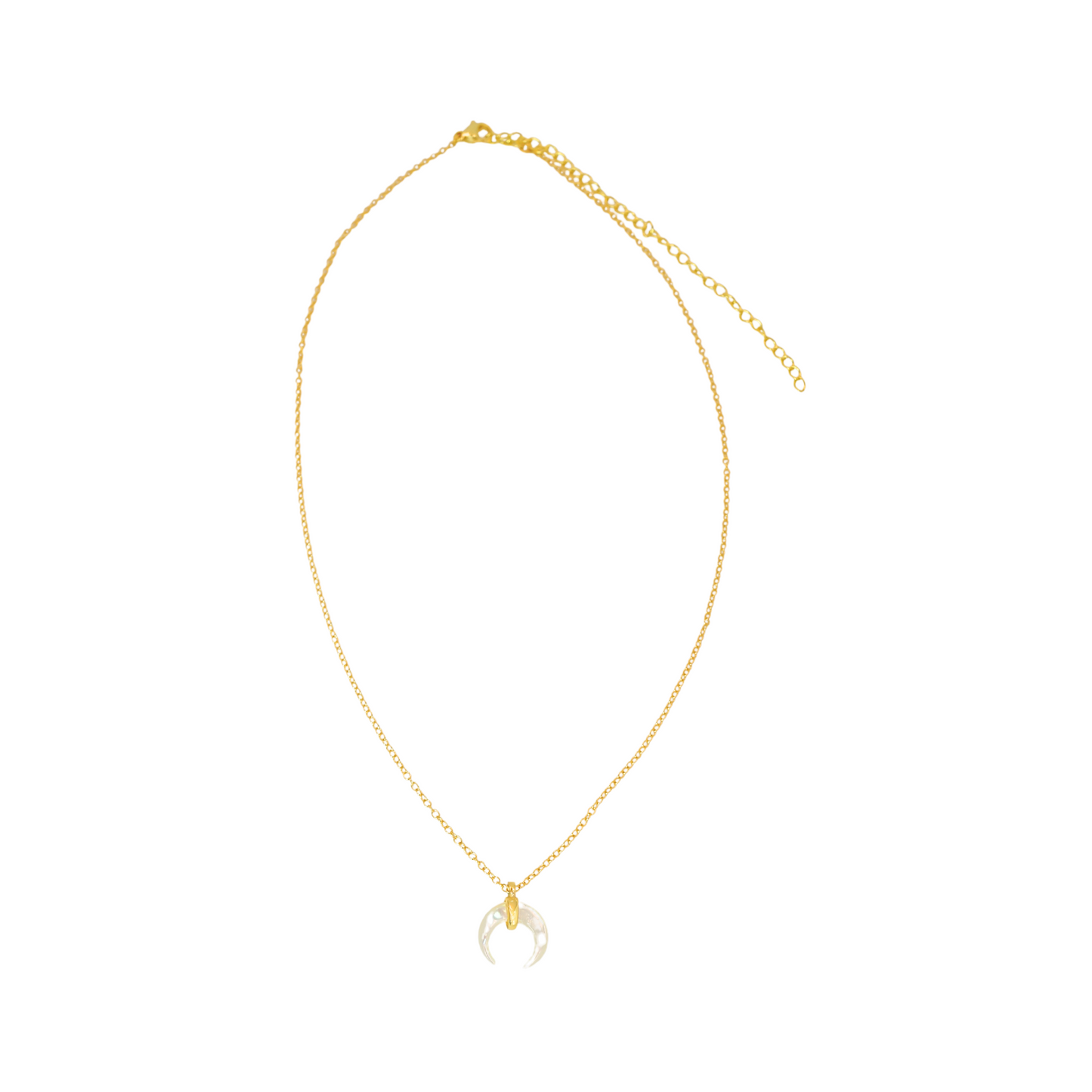 Collar Cuernito Madre Perla