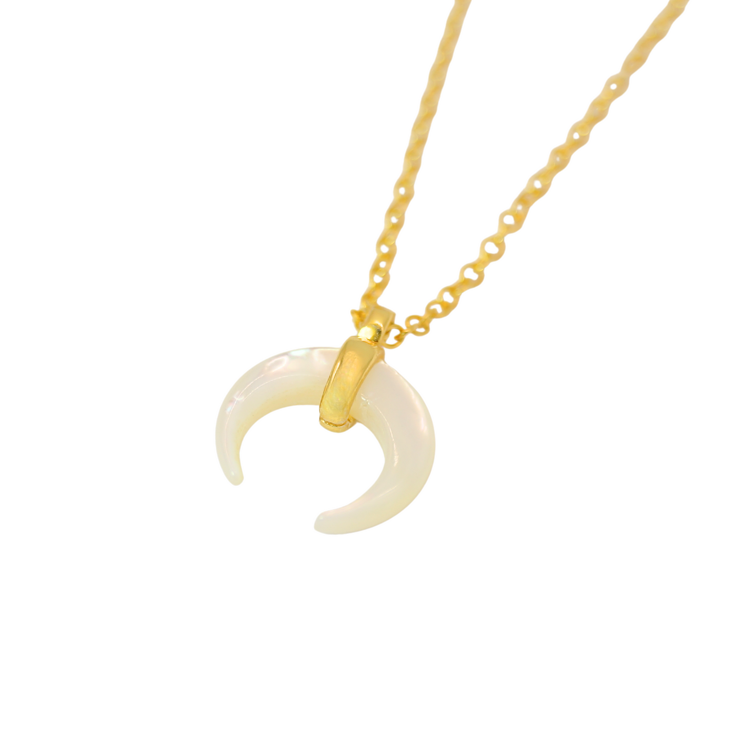 Collar Cuernito Madre Perla
