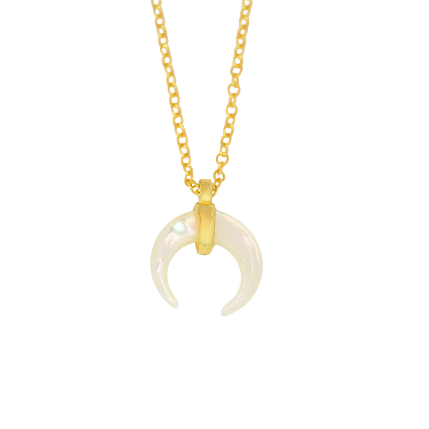 Collar Cuernito Madre Perla