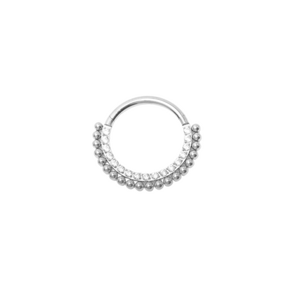 Piercing Titanio Plateado Queen