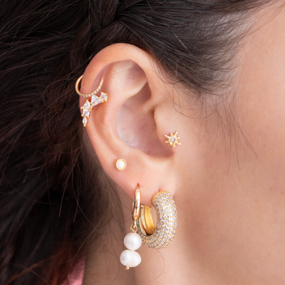 Aretes Chunky Circonias Par