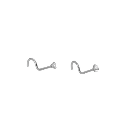 Tragus Plateado Circonia Corazón- Modelo a elegir