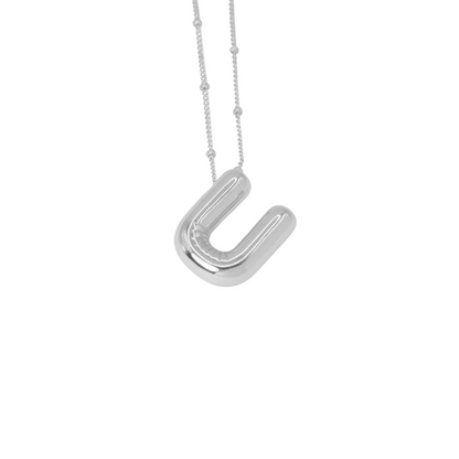 Collar Inicial Big Plateado