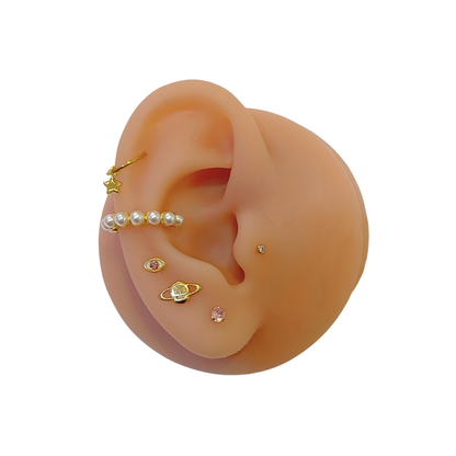 Piercing Titanio Dorado Pink Stud - Modelo a Elegir