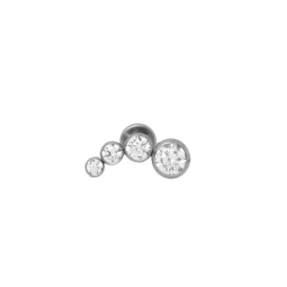 Piercing Titanio Plateado Sweet