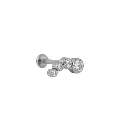 Piercing Titanio Plateado Sweet