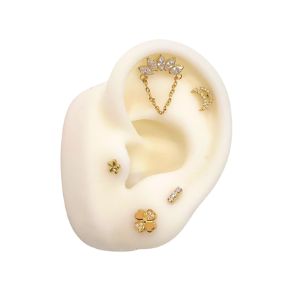 Piercing Titanio Dorado Fortuna