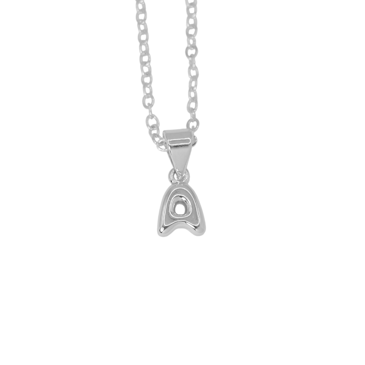 Collar Inicial Bold Plateado