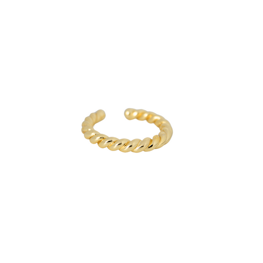 Anillo Dorado Espiral