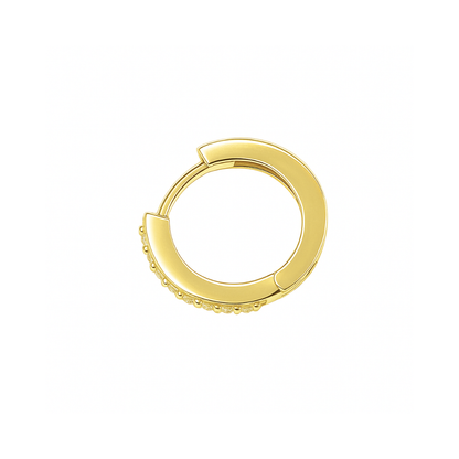 Arracada circonias 10mm 14K