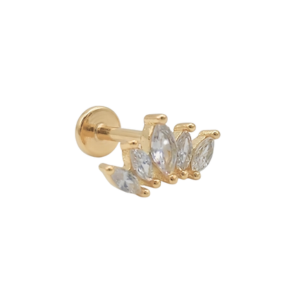 Cinco pétalos 14k