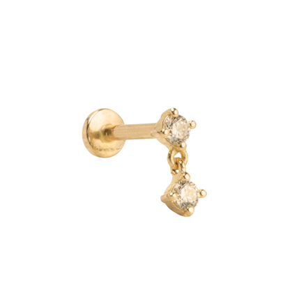 Circonia colgante 14k