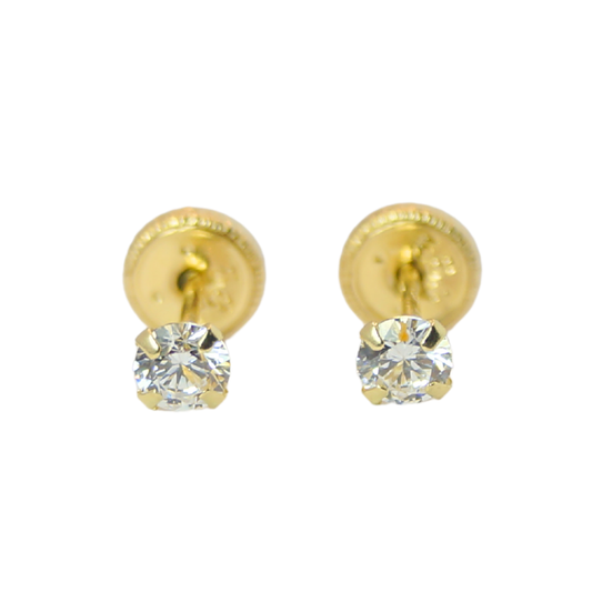 Circonias 3mm 14K par