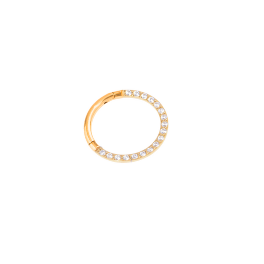 Piercing Titanio Dorado Clicker - tamaño a elegir