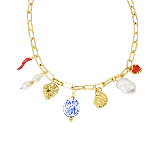 Collar marea azul