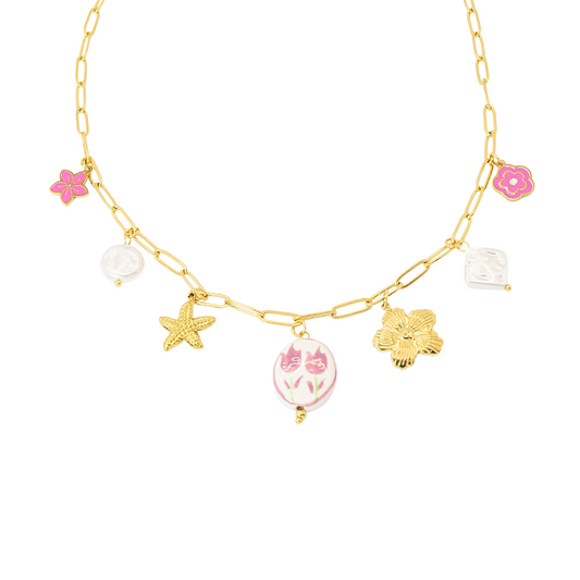 Collar marea rosa