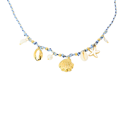 Collar azul charms marinos