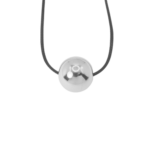 Collar esfero plateado